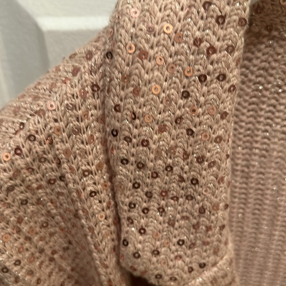 ECI NY bran rose gold glitter blazer - Picture 2 of 5